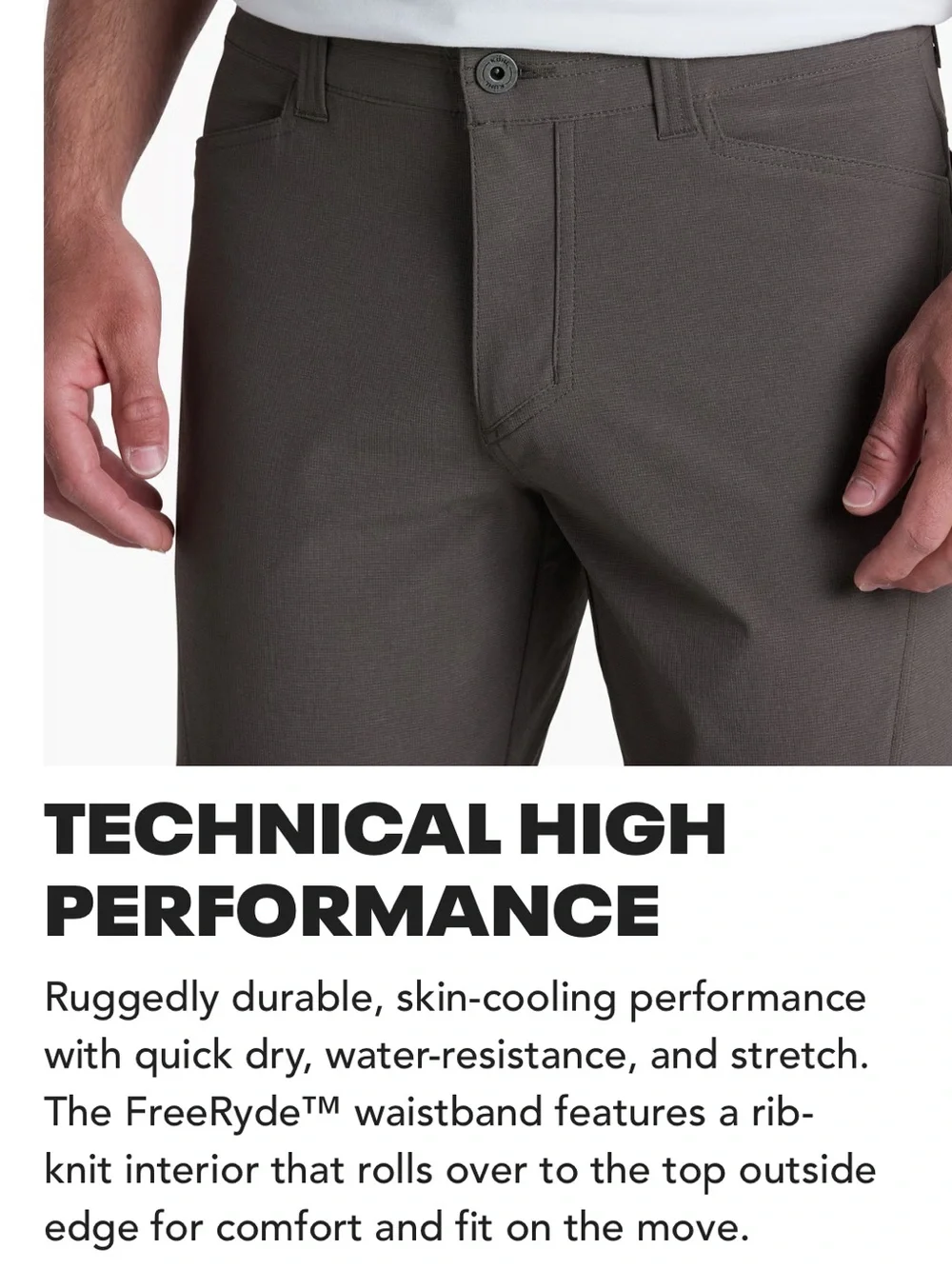 Kuhl Deceptr Pant Carbon Gray Slim Tapered Technical Hiking Pant Men's 34X30